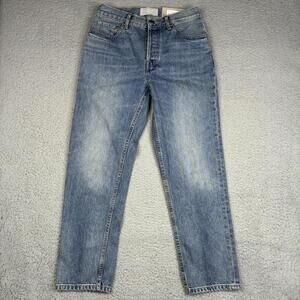 Everlane Jeans Womens 26 Blue Curvy 90s Cheeky Straight High-Rise Ankle Crop NWT